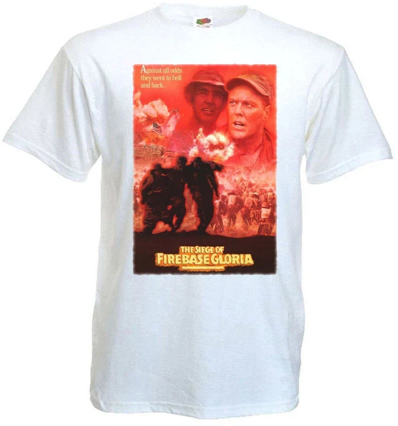 The Siege of Firebase Gloria v4 T shirt white movie poster all sizes S-5XL Unisex