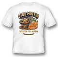 Stud muffin 30% stud 70% muffin black or white tee humor funny adult Unisex