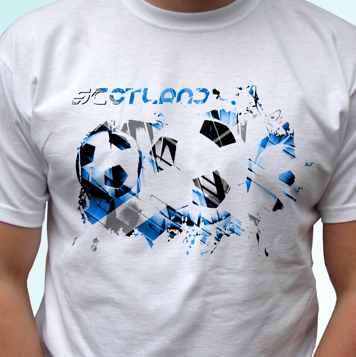 Scotland football flag white t shirt soccer style design mens womens kids Unisex