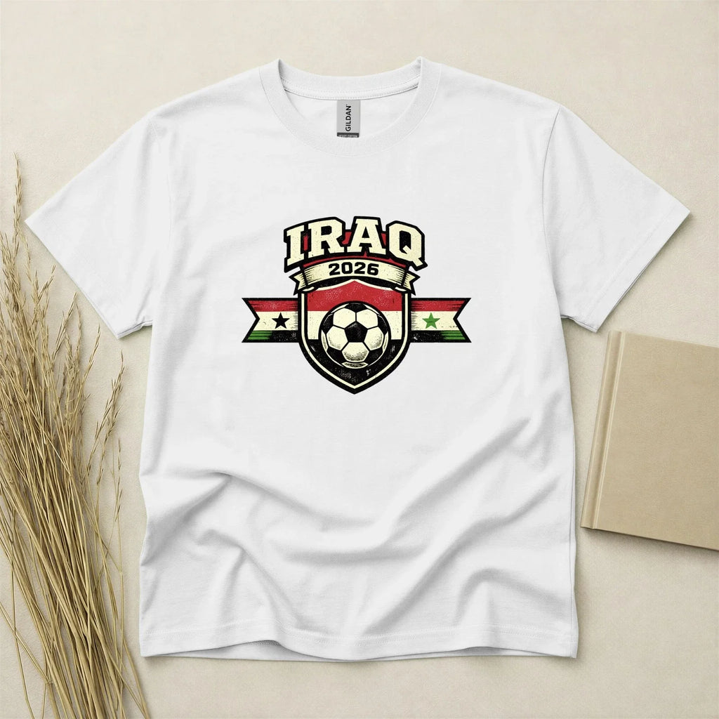 Iraq 2026 Football Fan T Shirt Soccer Supporters Gildan Cotton Family Top Unisex