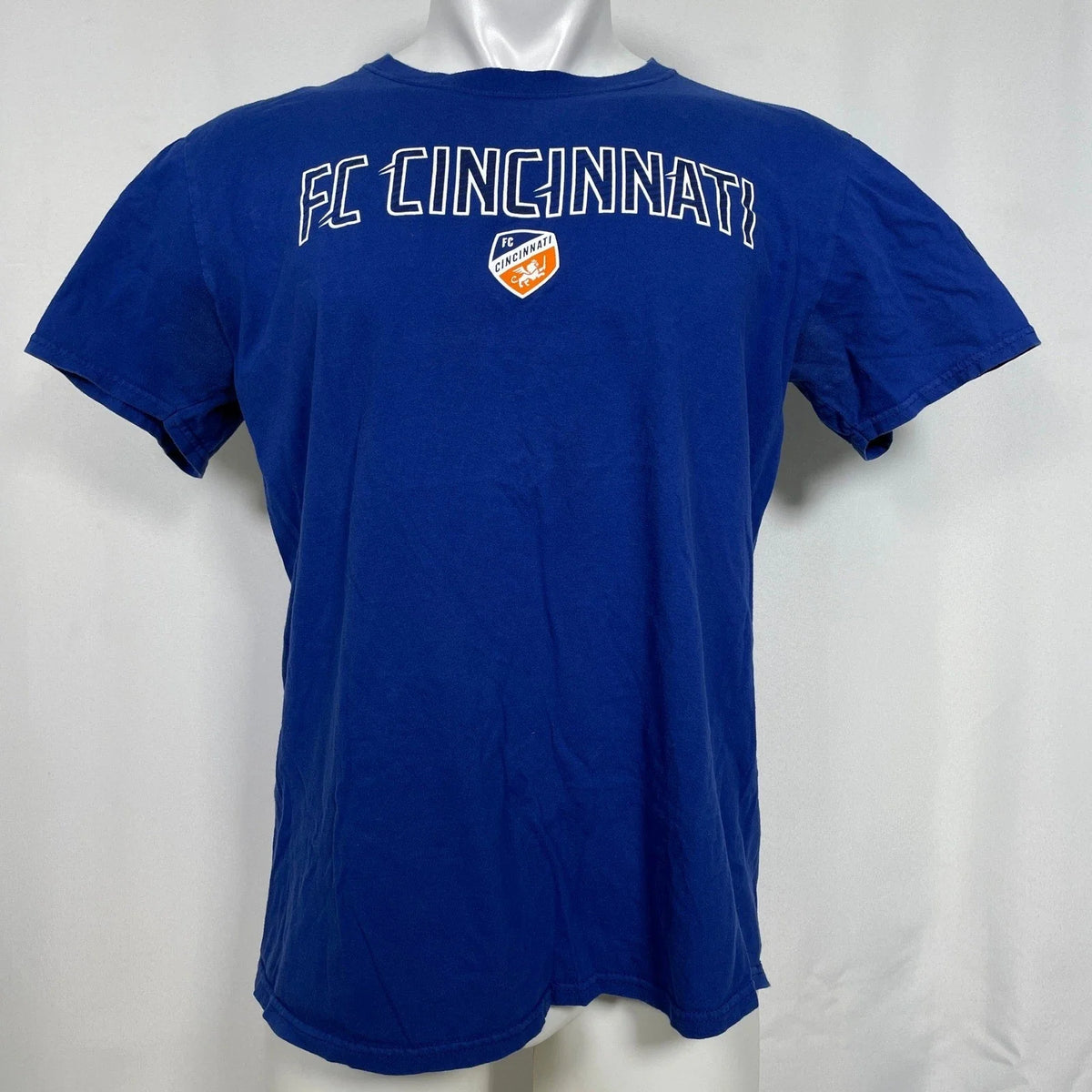 FC Cincinnati Soccer MLS Primary Team Logo Fanatics Royal Men's LARGE Unisex