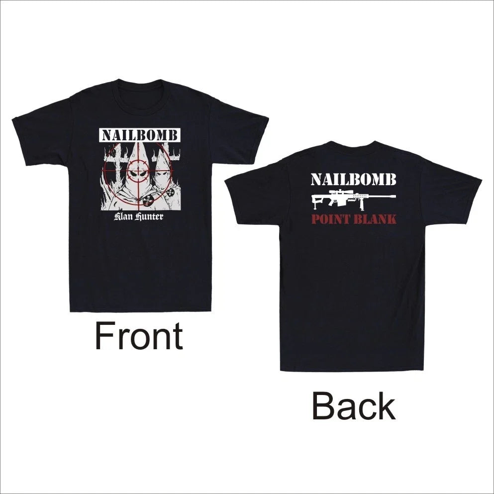 "Klan Hunter" Point Blank Band 1995 Metal Vintage Men's Short Sleeve Unisex