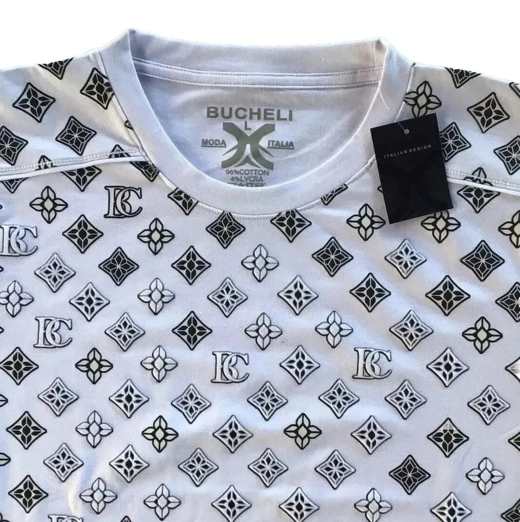 Men’s Bucheli T Shirt,Soft Cotton,Stretch,Italian Style L XL…E5.B Unisex