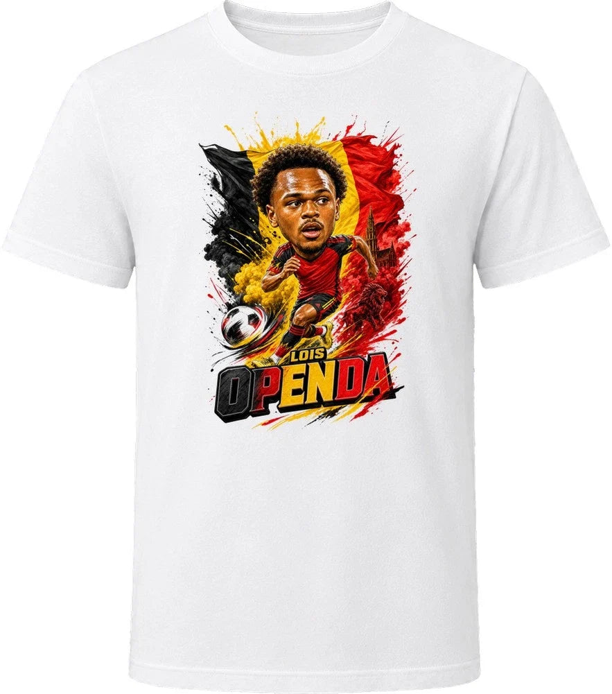 Lois Openda Belgium Soccer Caricature 2026 World Cup T Shirt Unisex