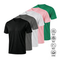 Quick Dry Athletic UPF50+ Moisture Wicking Crew Neck Short Sleeve Unisex