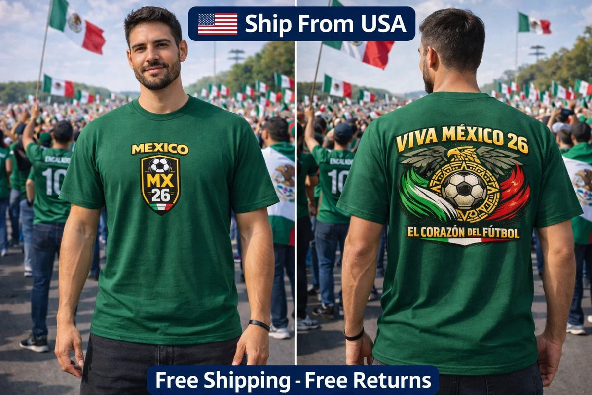 Mexico MX 26 Graphic Soccer Fan Tee Football World Cup 2026 Unisex Tee Unisex