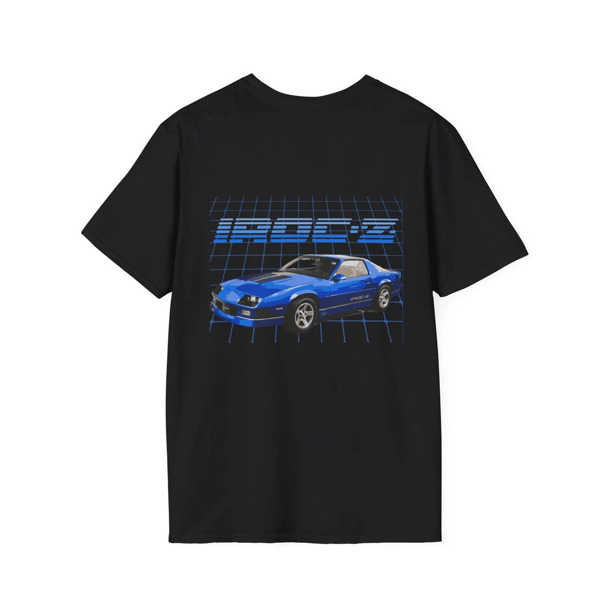 Blue IROC-Z Camaro | Vintage 1980s Sports Car Design Unisex