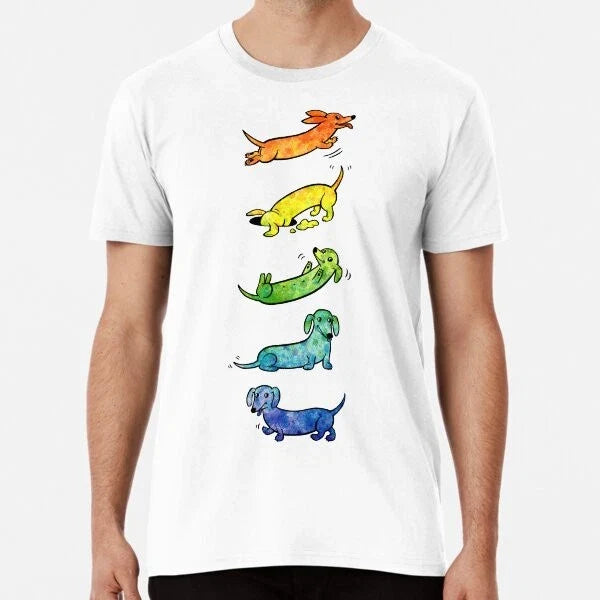Watercolor Dachshunds Premium S to 5XL Made in the AU/USA Unisex