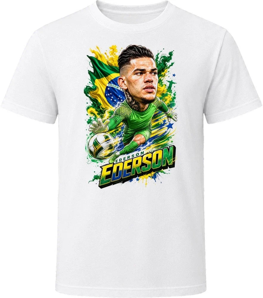 Ederson Brazil Soccer Caricature 2026 World Cup T Shirt Unisex