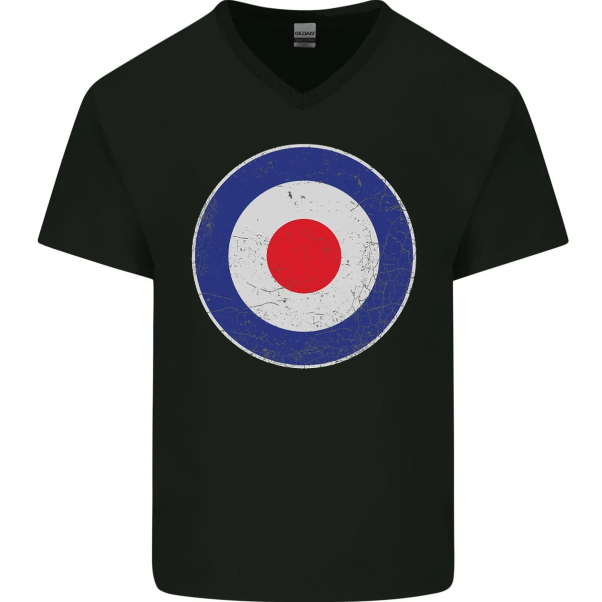 MOD Logo Scooter Biker RAF Royal Air Force Mens V-Neck Cotton Unisex