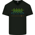Electrocardiography Music Abby Road Mens V-Neck Cotton Unisex