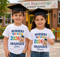 Personalised Nursery Leavers 2026 Graduate T Shirt School Graduation Gift Unisex