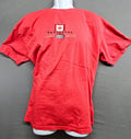 Vancouver Canada Men's Red Large Casual Short Sleeve Cotton Maple Leaf Unisex