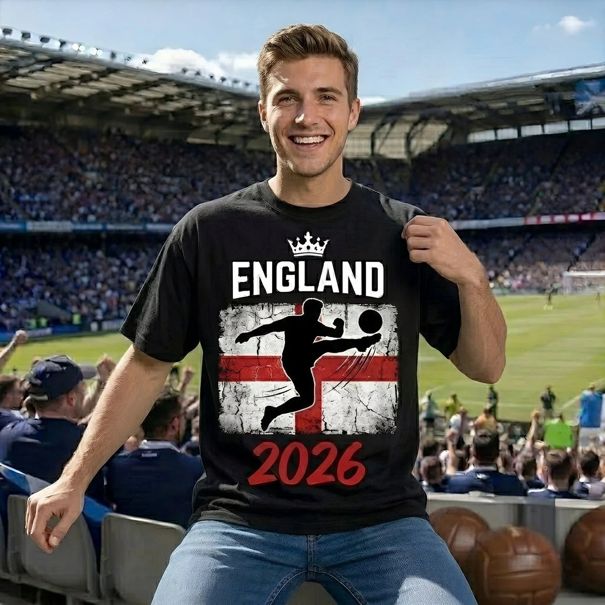 England Football 2026 T Shirt Supporters Gift for Men Women Kids Unisex