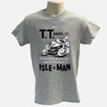 Isle of Man TT T Shirt Vintage Motorcycle Racing Organic Cotton Biker Tee Unisex