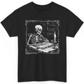 Vintage Skeleton Teacher Professor Shirt Dark Academia Scholar Gothic Library Unisex