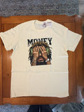 Premium Men’s Graphic XL Cream Money Print Dreadlocks Hip-Hop Style NWOT Unisex