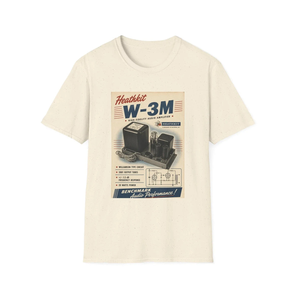 Heathkit W-3M Audio Amplifier engineering humor vintage Unisex