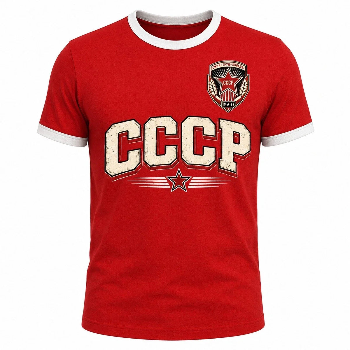 CCCP Retro Ringer Vintage Athletic Graphic Tee Unisex