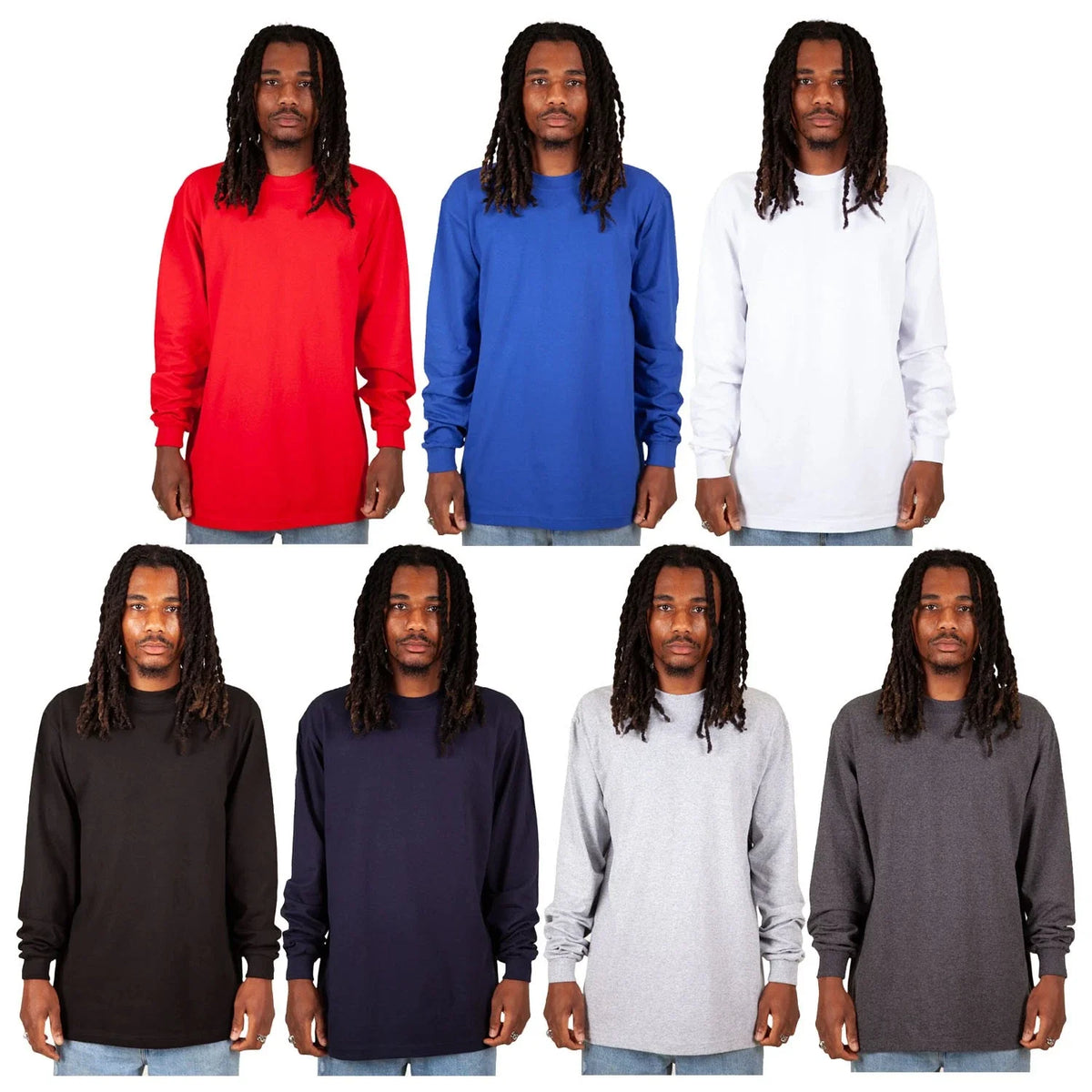 Shaka Wear Men's Max Heavyweight Long Sleeve Crew Neck Unisex