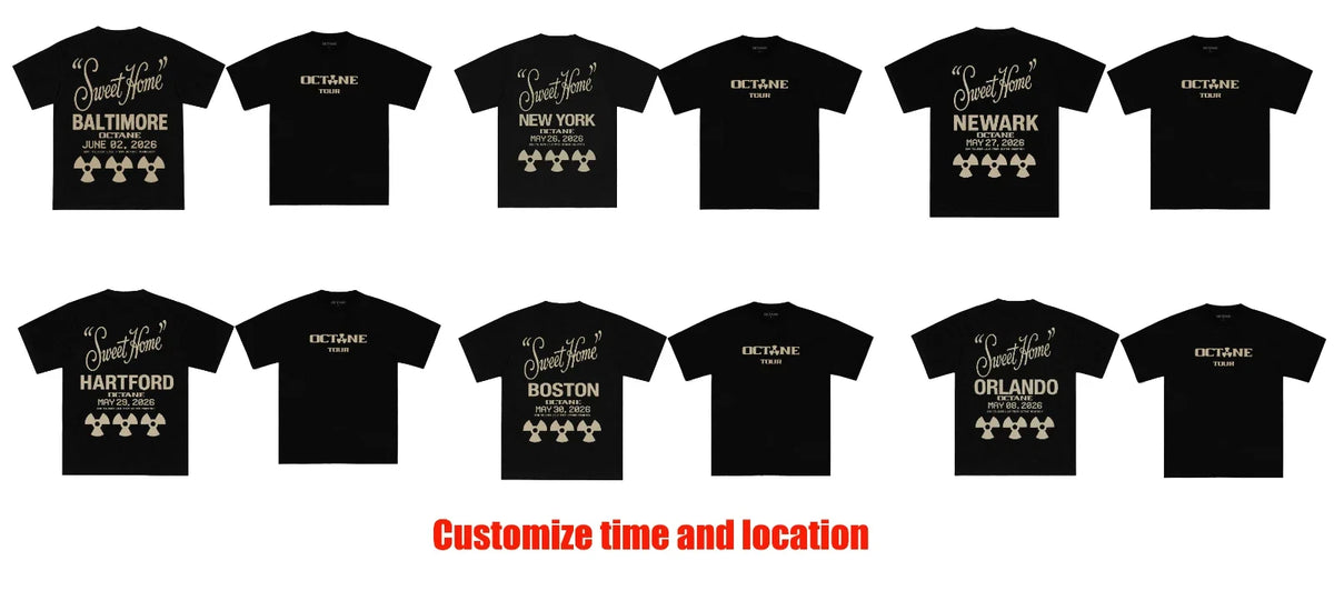 DON TOLIVER OCTANE Tour 2026 Tee Merch, Reprint Custom time and location Unisex
