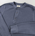 Buck Mason Vintage Thermal Surplus Tee Med Navy Waffle Knit Long Sleeve Utility Unisex