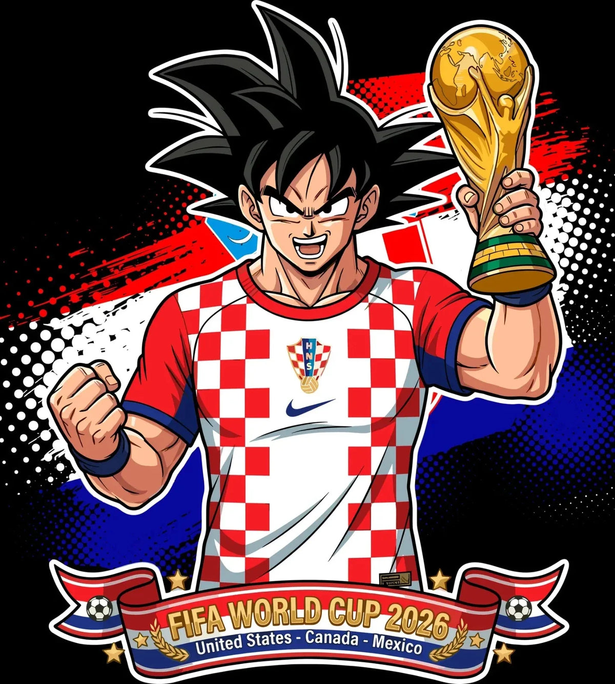 CROATIA World Cup Football DTF Iron On Heat Transfer Unisex Soccer T shirt Unisex