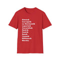 Spain Soccer World Cup Starting Line Up Team Unisex