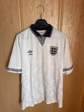 ENGLAND 1990 1992 HOME FOOTBALL SOCCER SHIRT JERSEY VINTAGE UMBRO MENS ADULT M-L Unisex