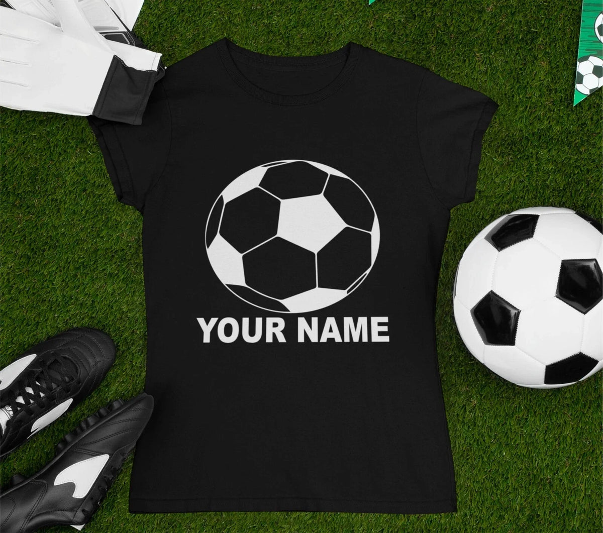Personalised Football Soccer Footballer Player Club Sports XMAS Gift Top Unisex
