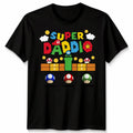 Personalised Super Daddio Mens T Shirt Gaming Fathers Day Mens Graphic Tee Unisex