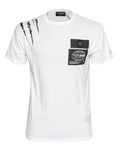 NWT Philip PLEIN SPORT swim cotton white short sleeve luxury M Unisex