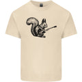 A Squirrel Playing the Guitar Mens Light Cotton Unisex