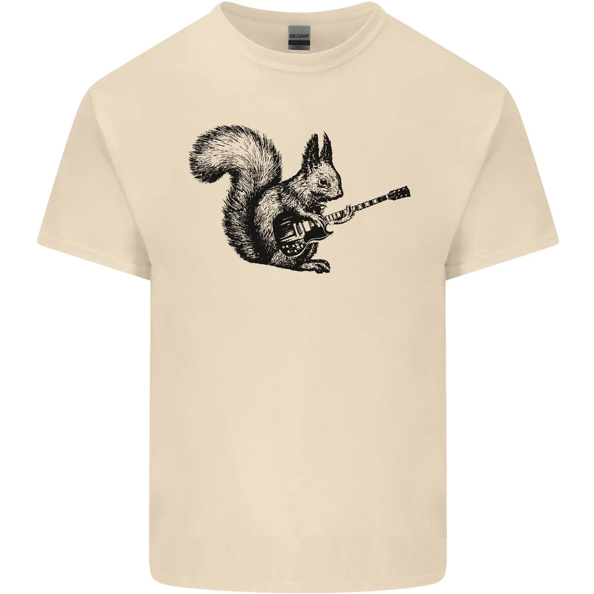 A Squirrel Playing the Guitar Mens Light Cotton Unisex