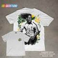 Ronaldinho Brazil Football Graphic Retro Soccer Legend Fan Tee Unisex