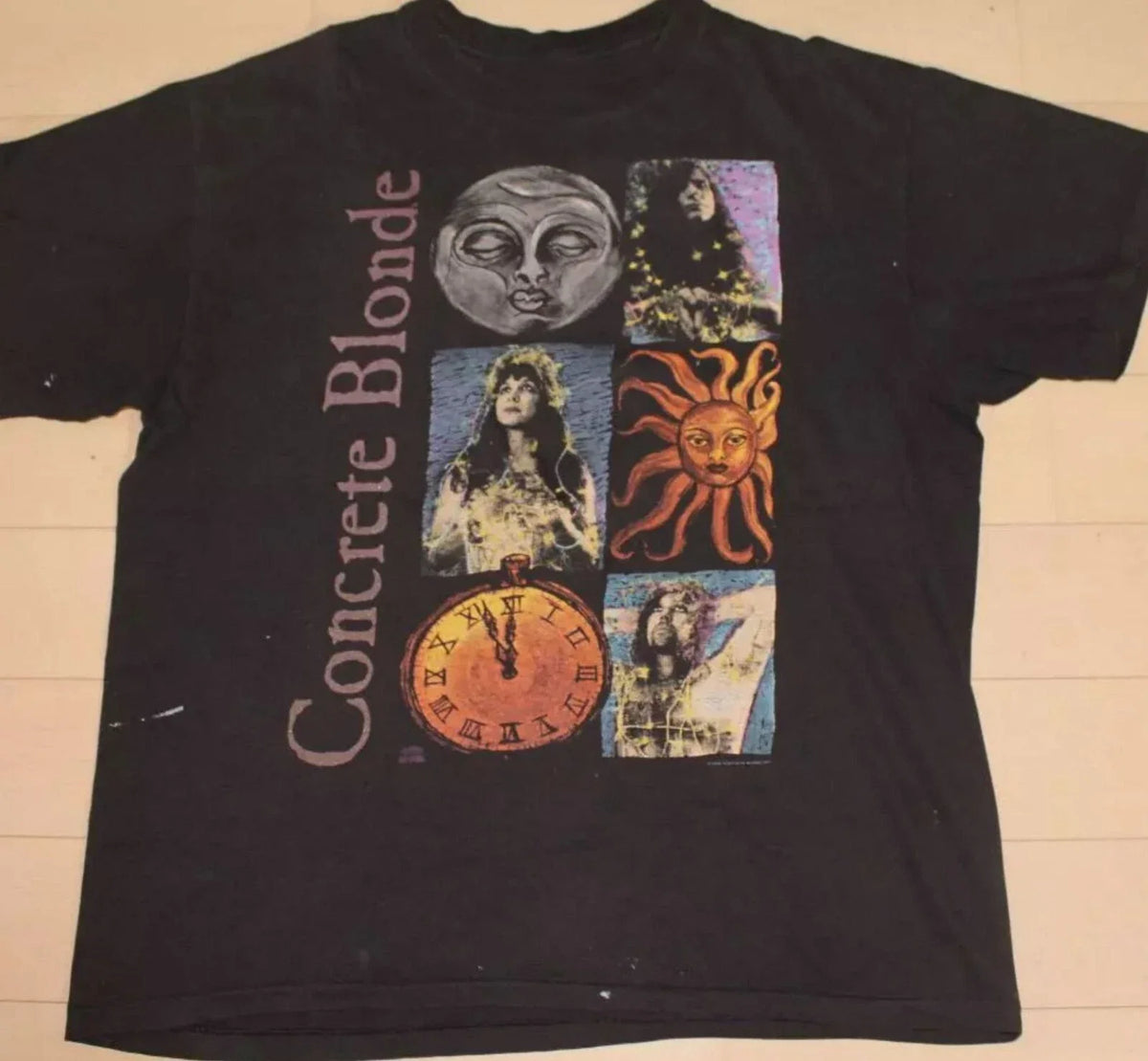 Concrete Blonde Vtg Unisex Cotton For Men Women Tee S-5XL Unisex