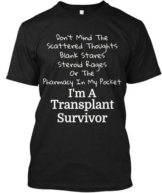 Lung Kidney Heart Transplant Survivor Blank Stares Made In USA S To 5XL Unisex