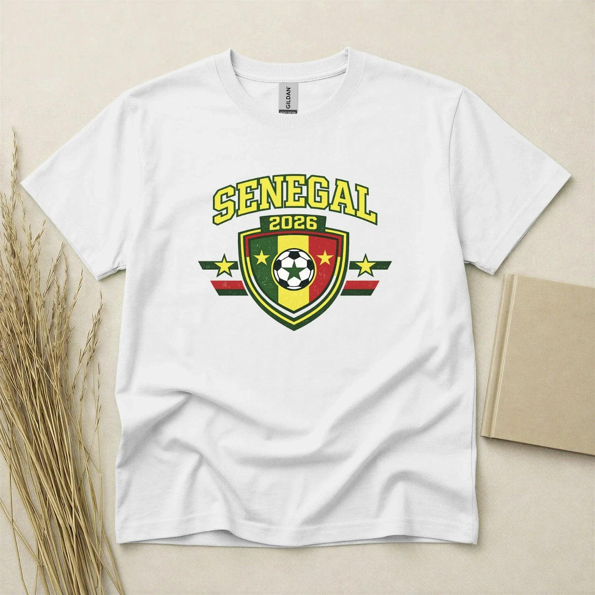 Senegal 2026 Football Fan T Shirt Soccer Supporters Gildan Cotton Family Top Unisex