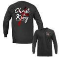 Christ Is King Revelation 19:16 Christian Faith Cross Religious Long Sleeve Unisex