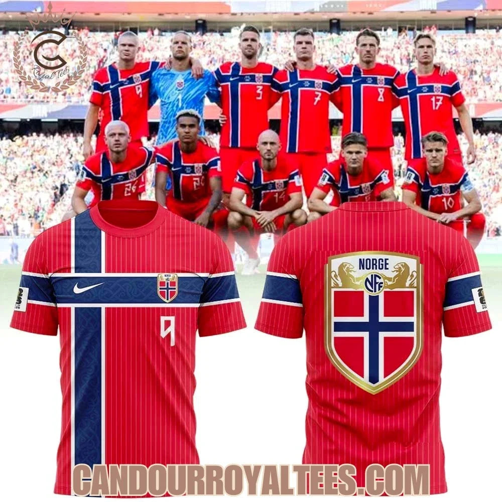 The 2026 World Cup Kit For The Norwegian National Team 3D Shirt Unisex