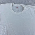 Vintage Arrow Shirt Medium White Blank 100% Cotton Crewneck Tee Soft 90s Unisex