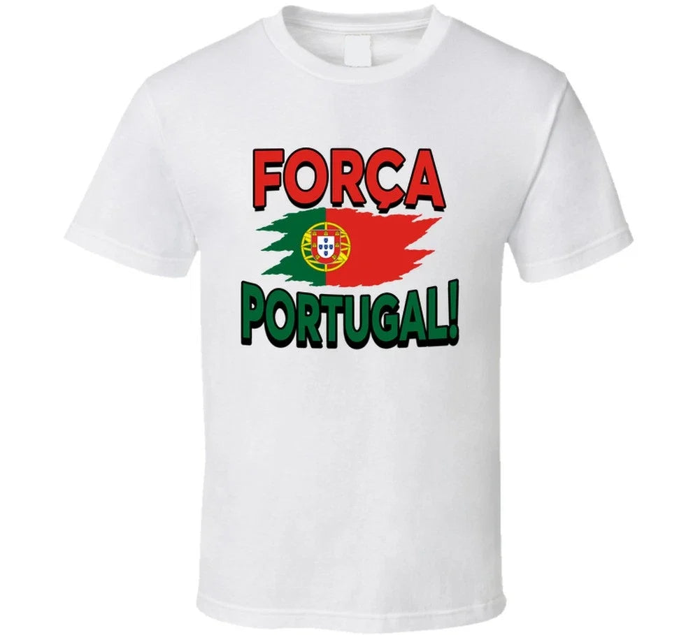 Forca Portugal Soccer Football Fan T Shirt Unisex