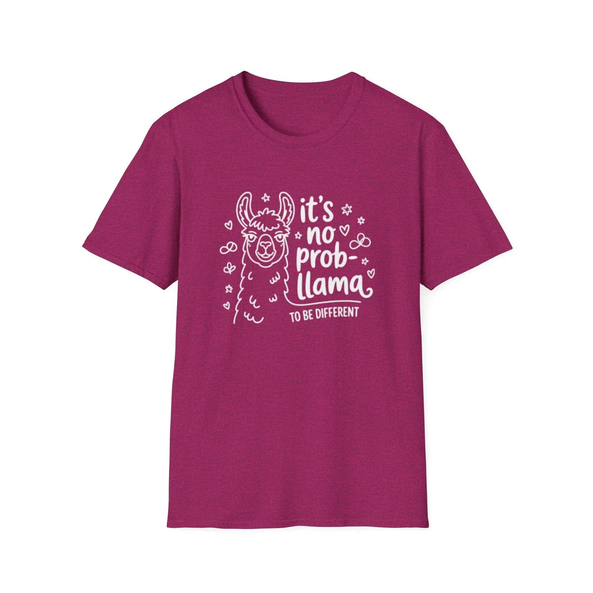 No Prob-llama Autism | Plain Crewneck Tee Unisex