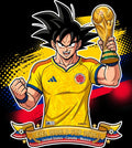 colombia World Cup Football DTF Iron On Heat Transfer Unisex Soccer T shirt Unisex