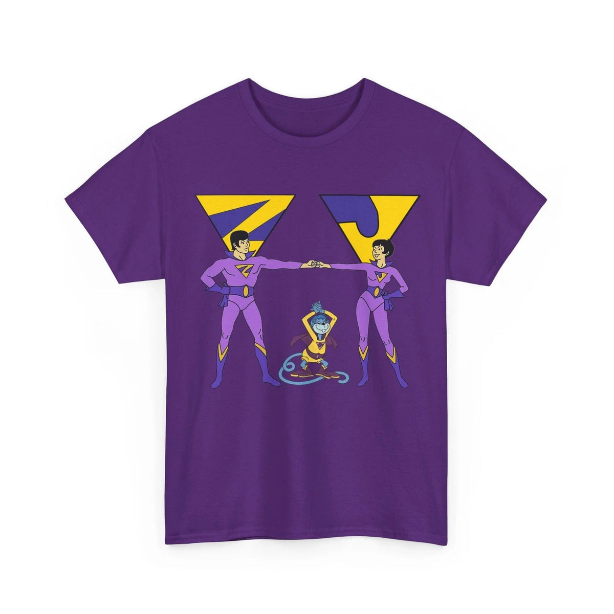 Wonder Twins Super Friends Hanna-Barbera Zan & Jayna Vintage-Style Tee Unisex