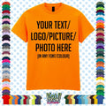 Custom Personalised Men's Printed - XS-5XL Any Name Text Logo Photo Gift Unisex