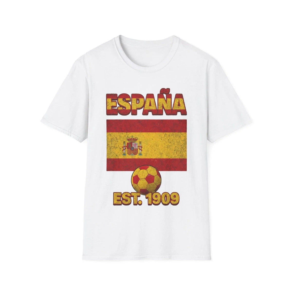 España Spain Flag Futbol Soccer | Nations Heritage Collection | Vintage Unisex