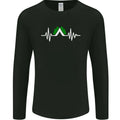 Pulse Camping Camper Camp Festival ECG Mens Long Sleeve Unisex