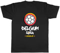 Personalised Belgium 2024 Mens Football Soccer Supporter Fan Tee Gift Unisex