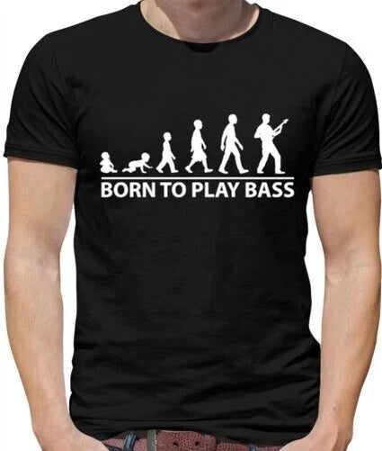 Born To Play Bass - Mens - Guitar Music Rock Bassist Guitars Unisex